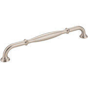 Jeffrey Alexander - 658-224SN - Tiffany 8-13/16" (224 mm) Center to Center Classic Transitional Barrel Cabinet Handle / Drawer Pull in Satin Nickel