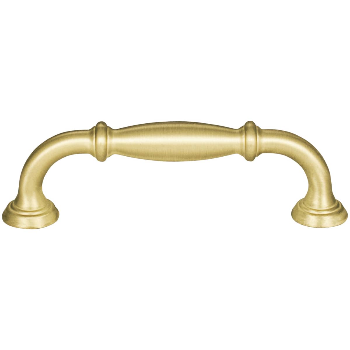 Jeffrey Alexander - 658-96BG - Tiffany 3-3/4" (96 mm) Center to Center Classic Transitional Barrel Cabinet Handle / Drawer Pull in Brushed Gold