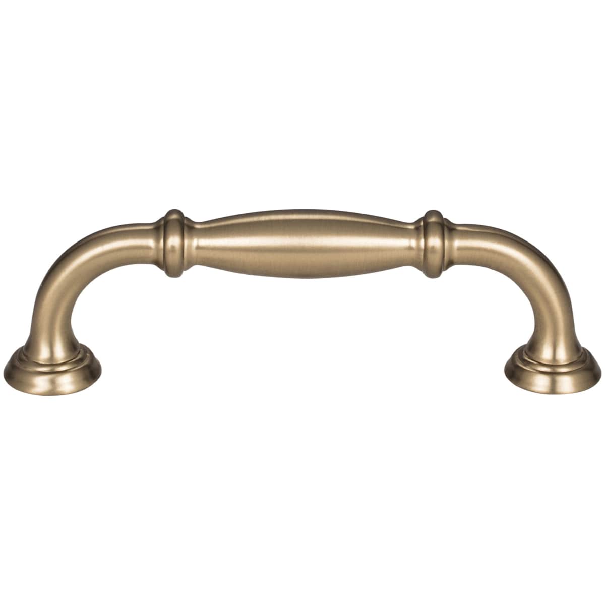 Jeffrey Alexander - 658-96BG - Tiffany 3-3/4" (96 mm) Center to Center Classic Transitional Barrel Cabinet Handle / Drawer Pull in Brushed Gold