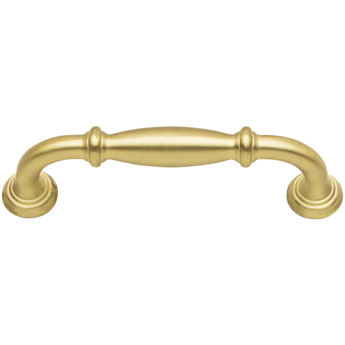 Jeffrey Alexander - 658-96BG - Tiffany 3-3/4" (96 mm) Center to Center Classic Transitional Barrel Cabinet Handle / Drawer Pull in Brushed Gold