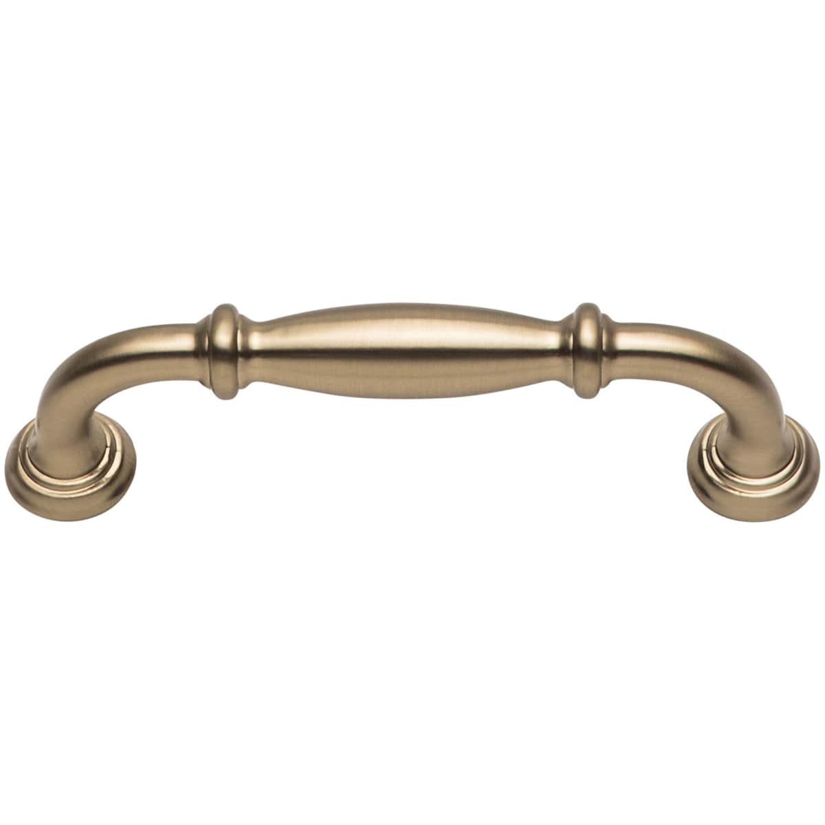Jeffrey Alexander - 658-96BG - Tiffany 3-3/4" (96 mm) Center to Center Classic Transitional Barrel Cabinet Handle / Drawer Pull in Brushed Gold