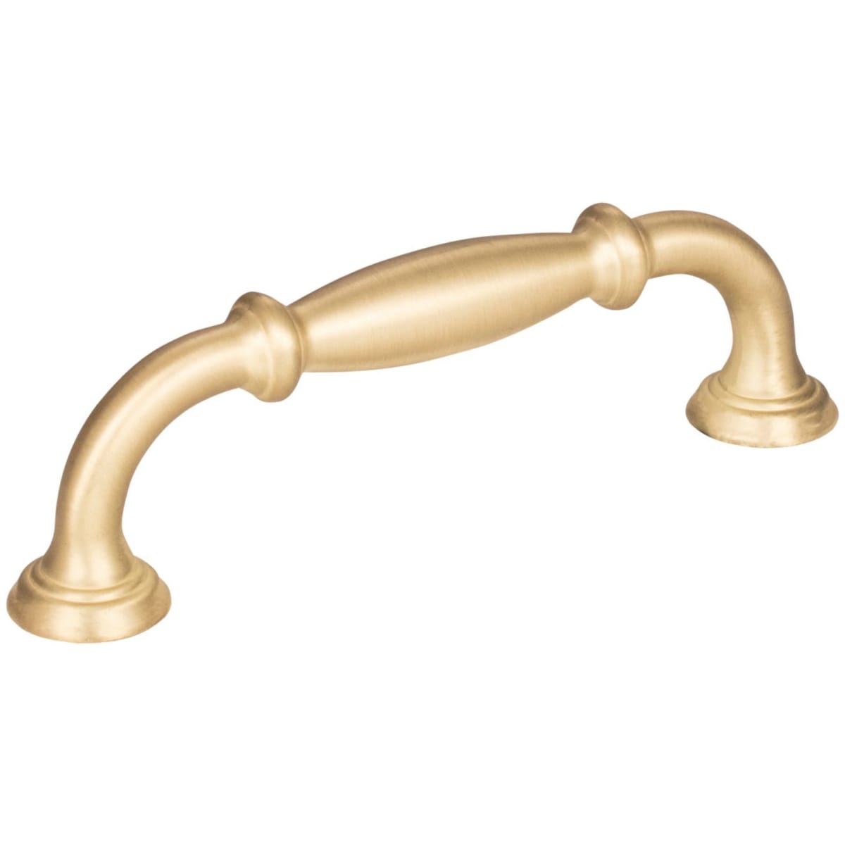 Jeffrey Alexander - 658-96BG - Tiffany 3-3/4" (96 mm) Center to Center Classic Transitional Barrel Cabinet Handle / Drawer Pull in Brushed Gold