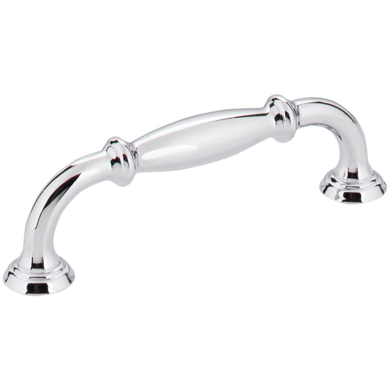 Jeffrey Alexander - 658-96PC - Tiffany 3-3/4" (96 mm) Center to Center Classic Transitional Barrel Cabinet Handle / Drawer Pull in Polished Chrome