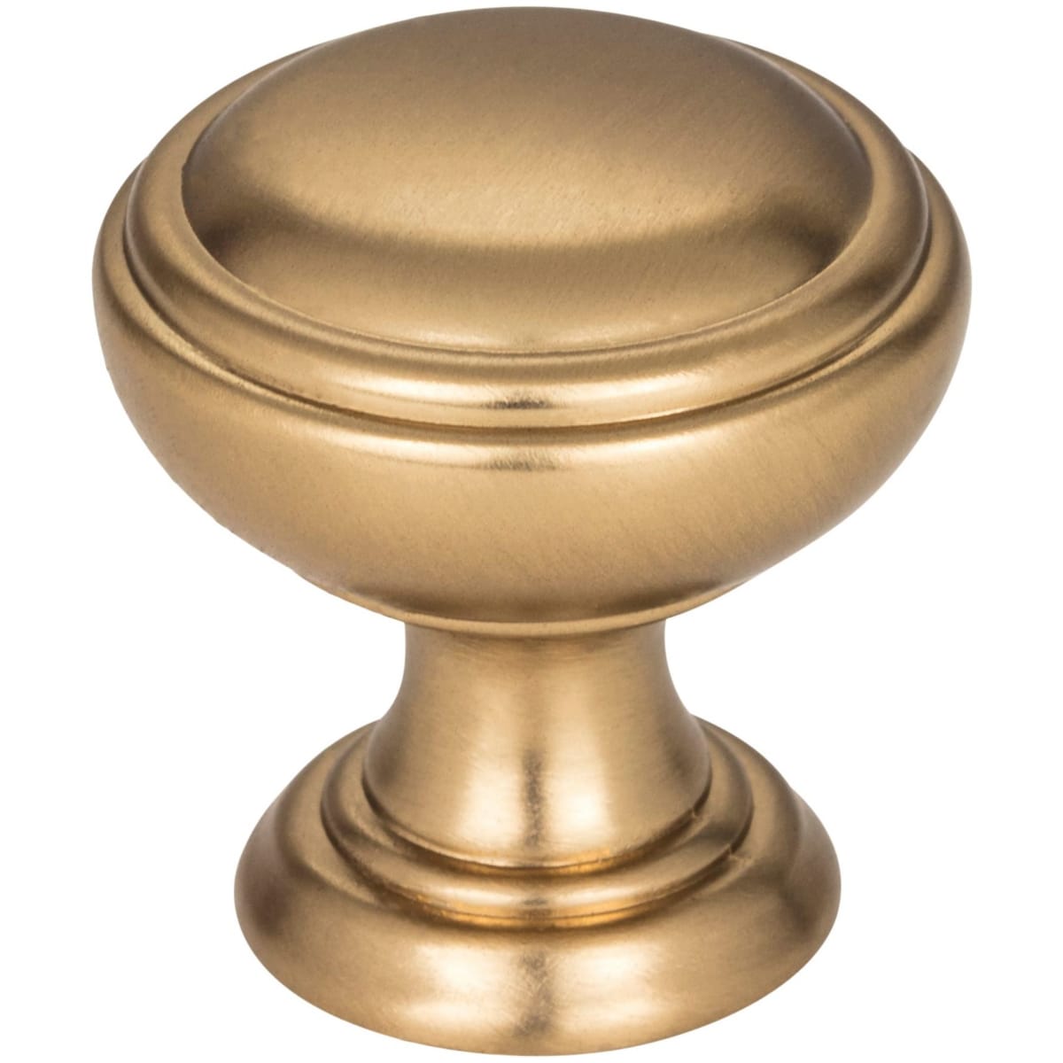Jeffrey Alexander - 658SBZ - Tiffany 1-1/4" Classic Transitional Stepped Round Mushroom Cabinet Knob / Drawer Knob in Satin Bronze