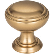 Jeffrey Alexander - 658SBZ - Tiffany 1-1/4" Classic Transitional Stepped Round Mushroom Cabinet Knob / Drawer Knob in Satin Bronze