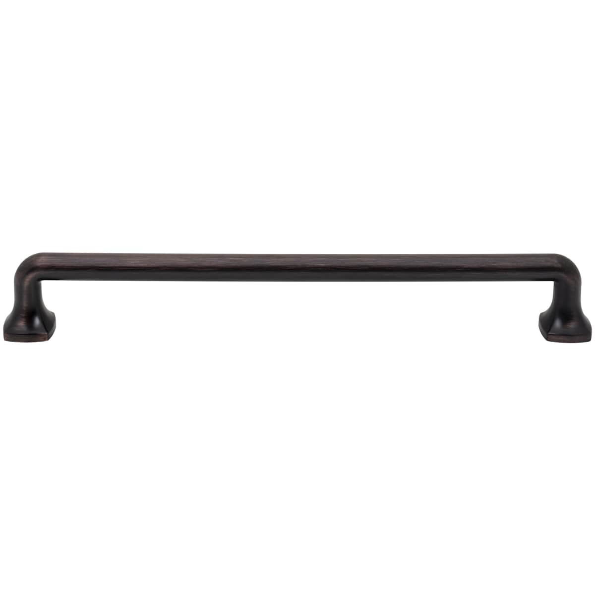 Jeffrey Alexander - 663-12DBAC - Griffin 12" Center to Center Modern Industrial Farmhouse Appliance Handle / Appliance Pull in Brushed Oil Rubbed Bronze
