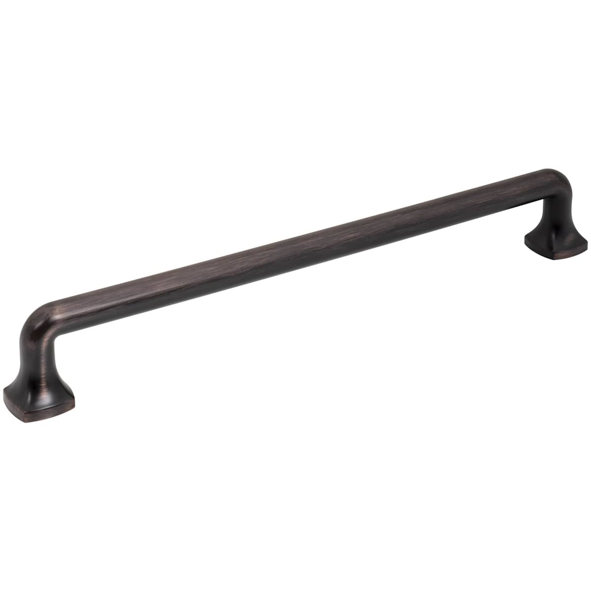 Jeffrey Alexander - 663-12DBAC - Griffin 12" Center to Center Modern Industrial Farmhouse Appliance Handle / Appliance Pull in Brushed Oil Rubbed Bronze