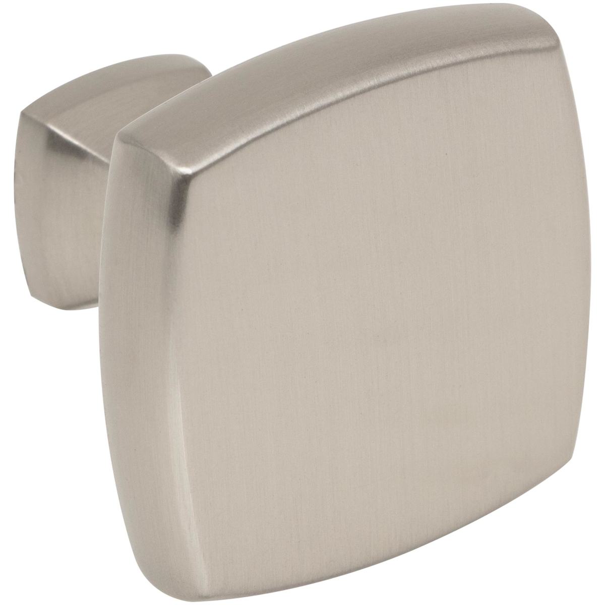 Jeffrey Alexander - 663SN - Griffin 1-3/8" Elegant Soft Square Cabinet / Drawer Knob in Satin Nickel