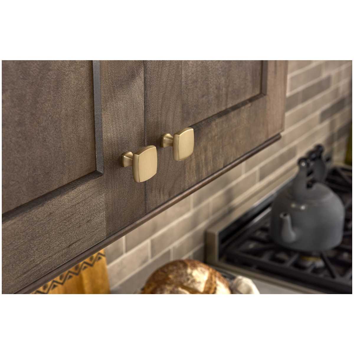 Jeffrey Alexander - 663SN - Griffin 1-3/8" Elegant Soft Square Cabinet / Drawer Knob in Satin Nickel