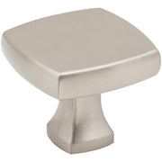 Jeffrey Alexander - 663SN - Griffin 1-3/8" Elegant Soft Square Cabinet / Drawer Knob in Satin Nickel