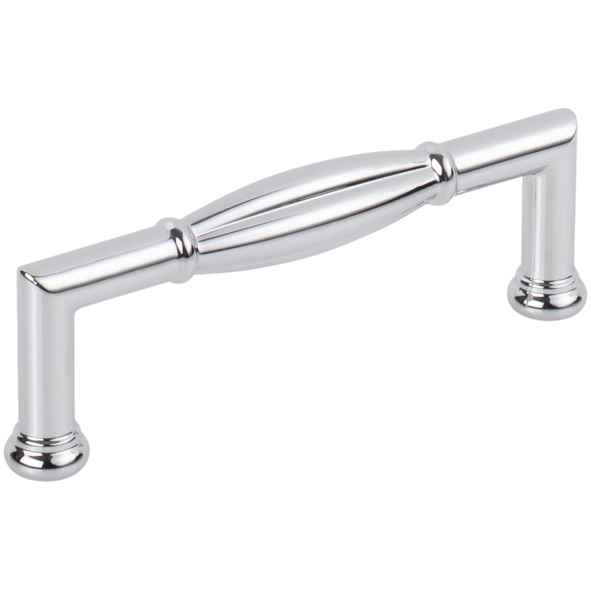 Southerland 3-3/4" (96mm) Center to Center Traditional Ridged Barrel Cabinet Handle / Drawer Pull