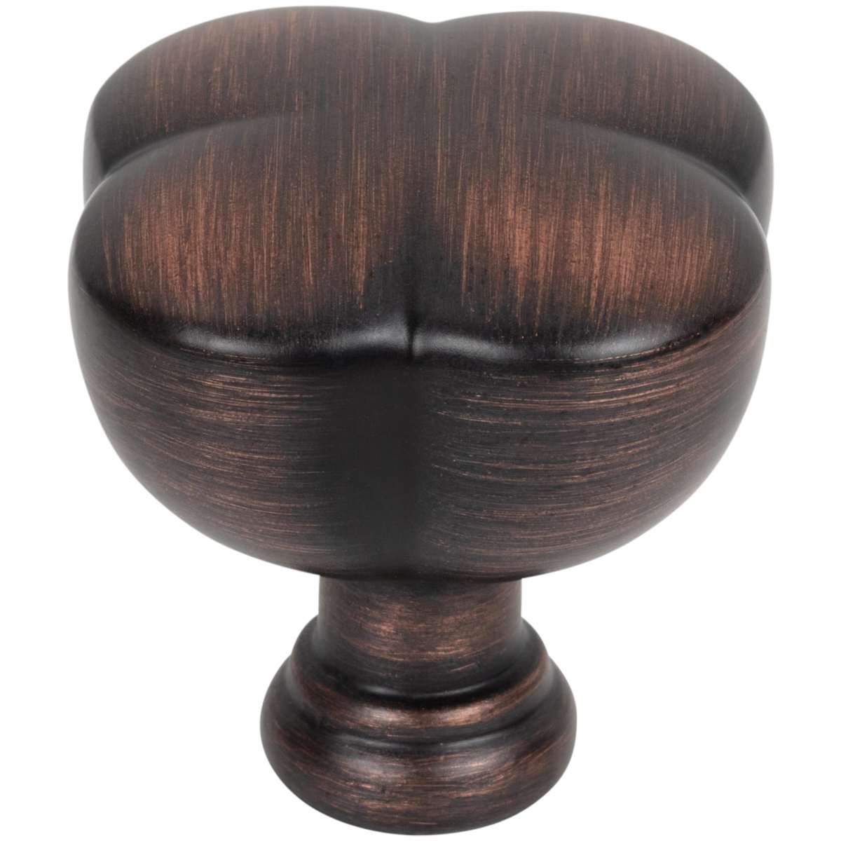 Jeffrey Alexander - 686L-DBAC - Southerland 1-1/2" Wide Designer Quatrefoil Rounded Square Cabinet Knob / Drawer Knob in Brushed Oil Rubbed Bronze