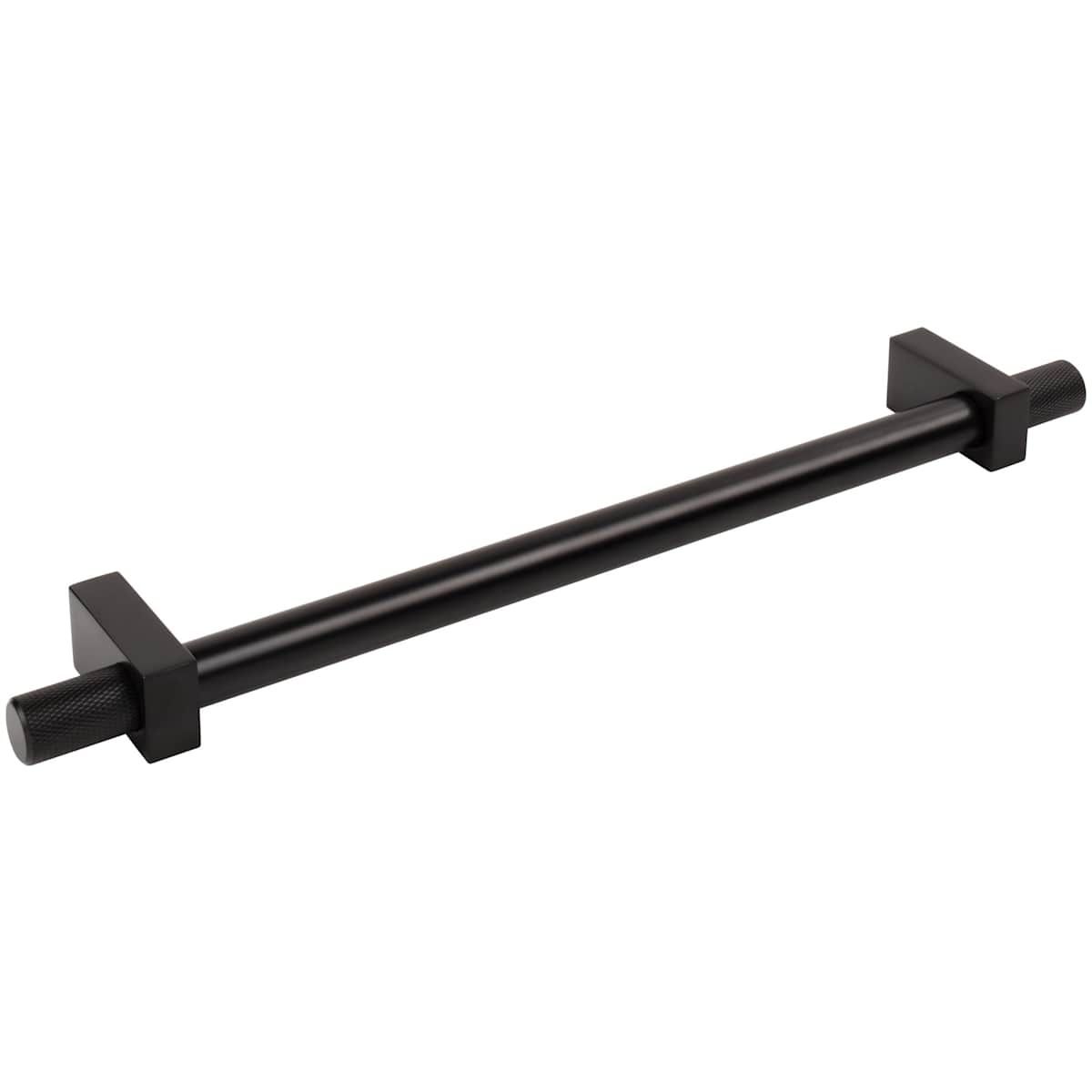 Jeffrey Alexander - 698-18BG - Larkin Outer Knurled 18" Center to Center Modern Industrial Appliance Bar Handle / Appliance Bar Pull in Brushed Gold