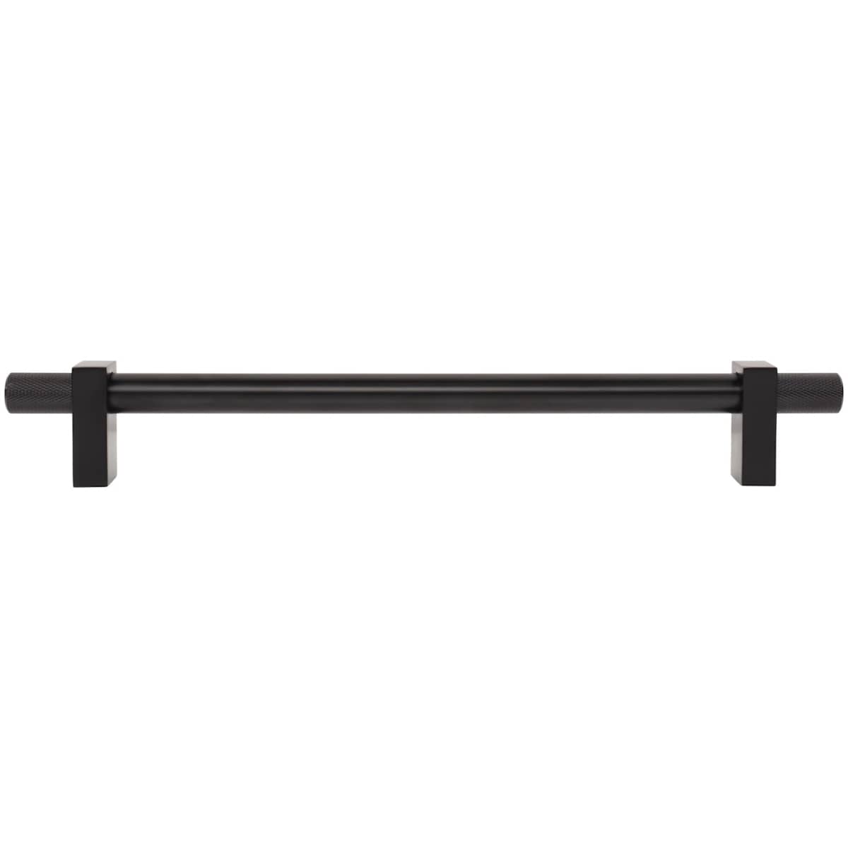 Jeffrey Alexander - 698-18BG - Larkin Outer Knurled 18" Center to Center Modern Industrial Appliance Bar Handle / Appliance Bar Pull in Brushed Gold
