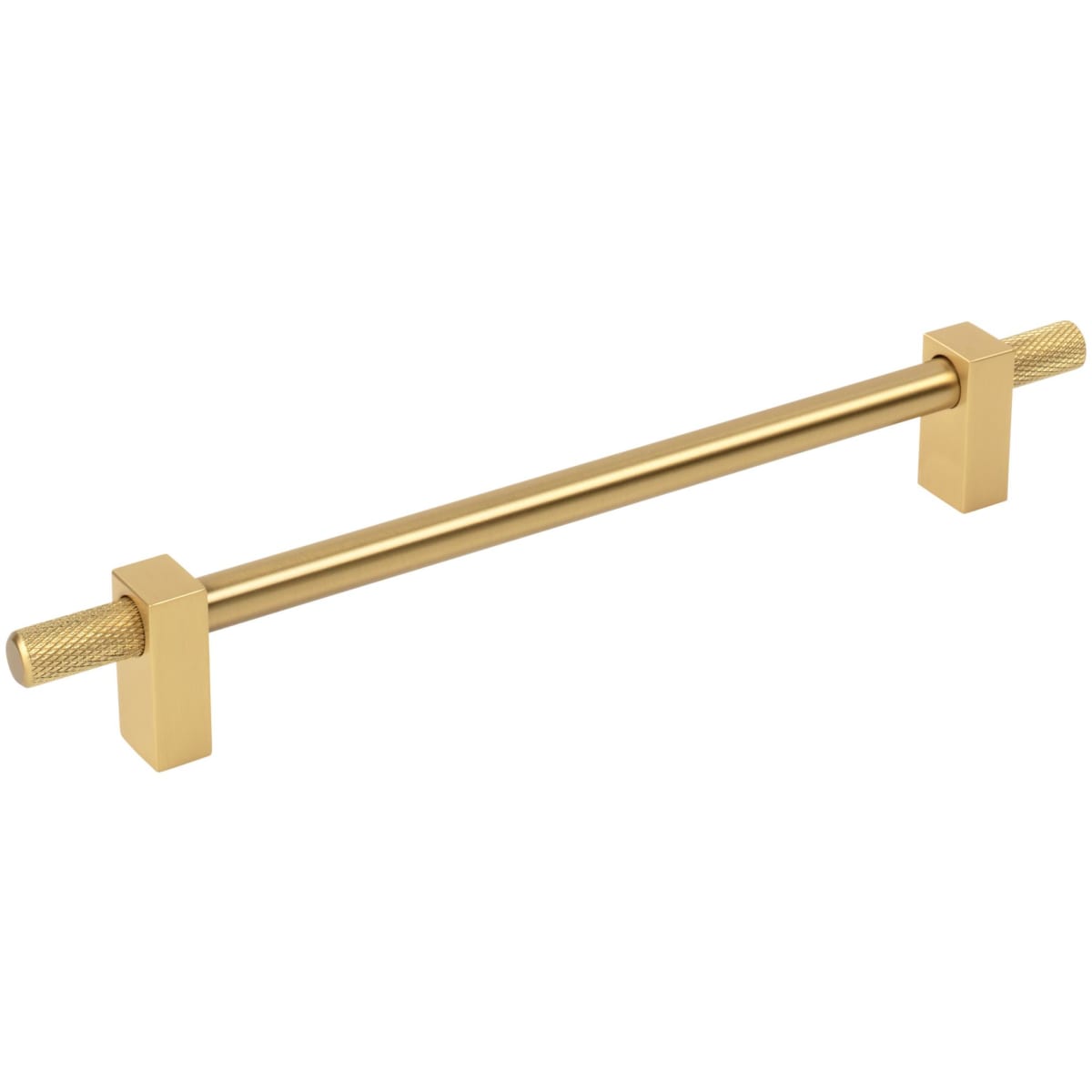 Larkin Outer Knurled 7-9/16" (192mm) Center to Center Modern Industrial Cabinet Bar Handle / Drawer Bar Pull
