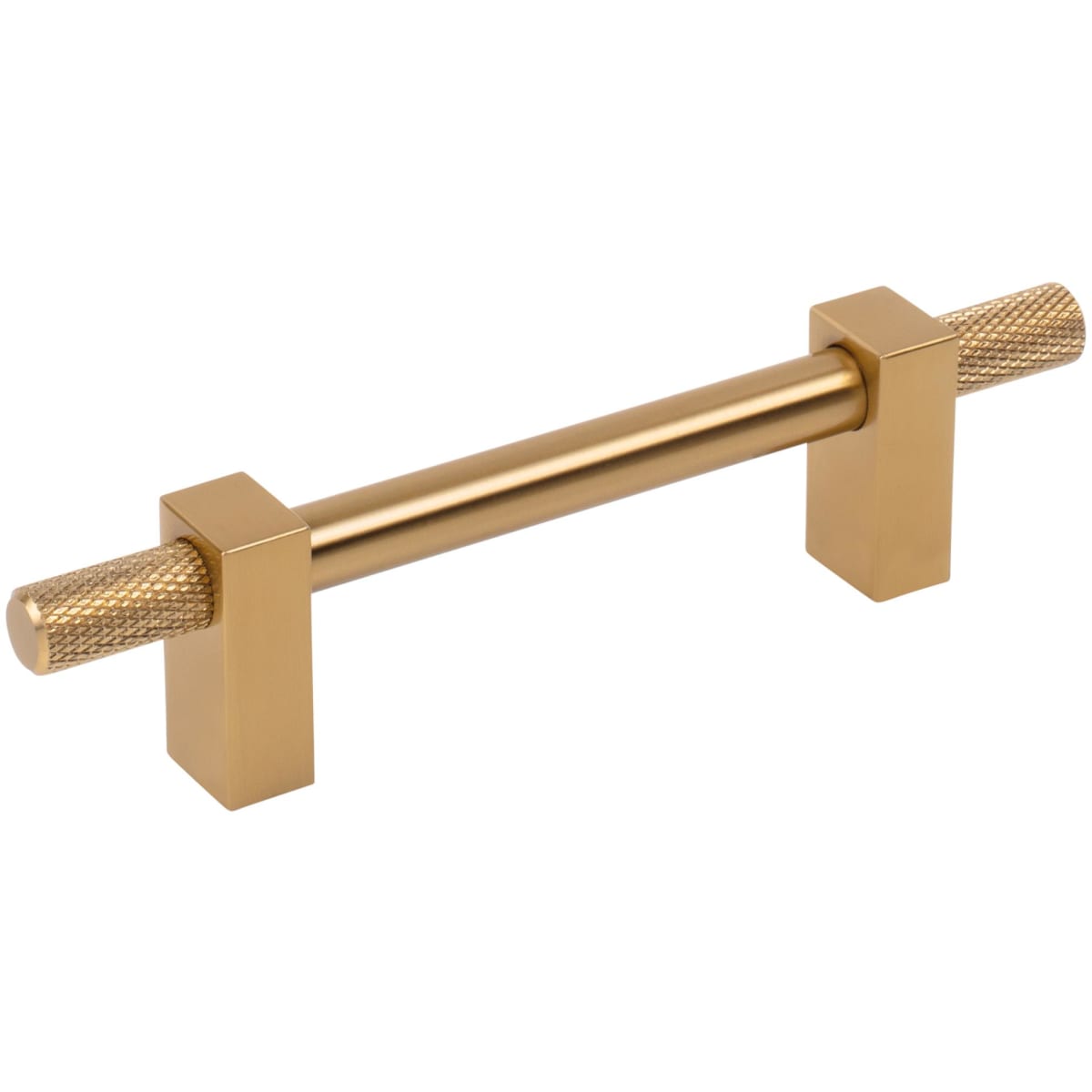 Larkin Outer Knurled 3-3/4" (96mm) Center to Center Modern Industrial Cabinet Bar Handle / Drawer Bar Pull