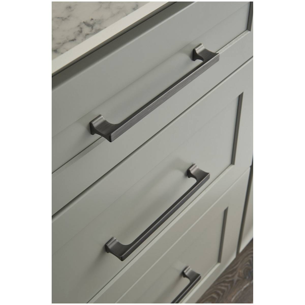 Jeffrey Alexander - 752-128BNBDL - Sullivan 5-1/16" Center to Center I Beam Style Square Cabinet Handle / Drawer Pull with Pinched Sides in Brushed Pewter