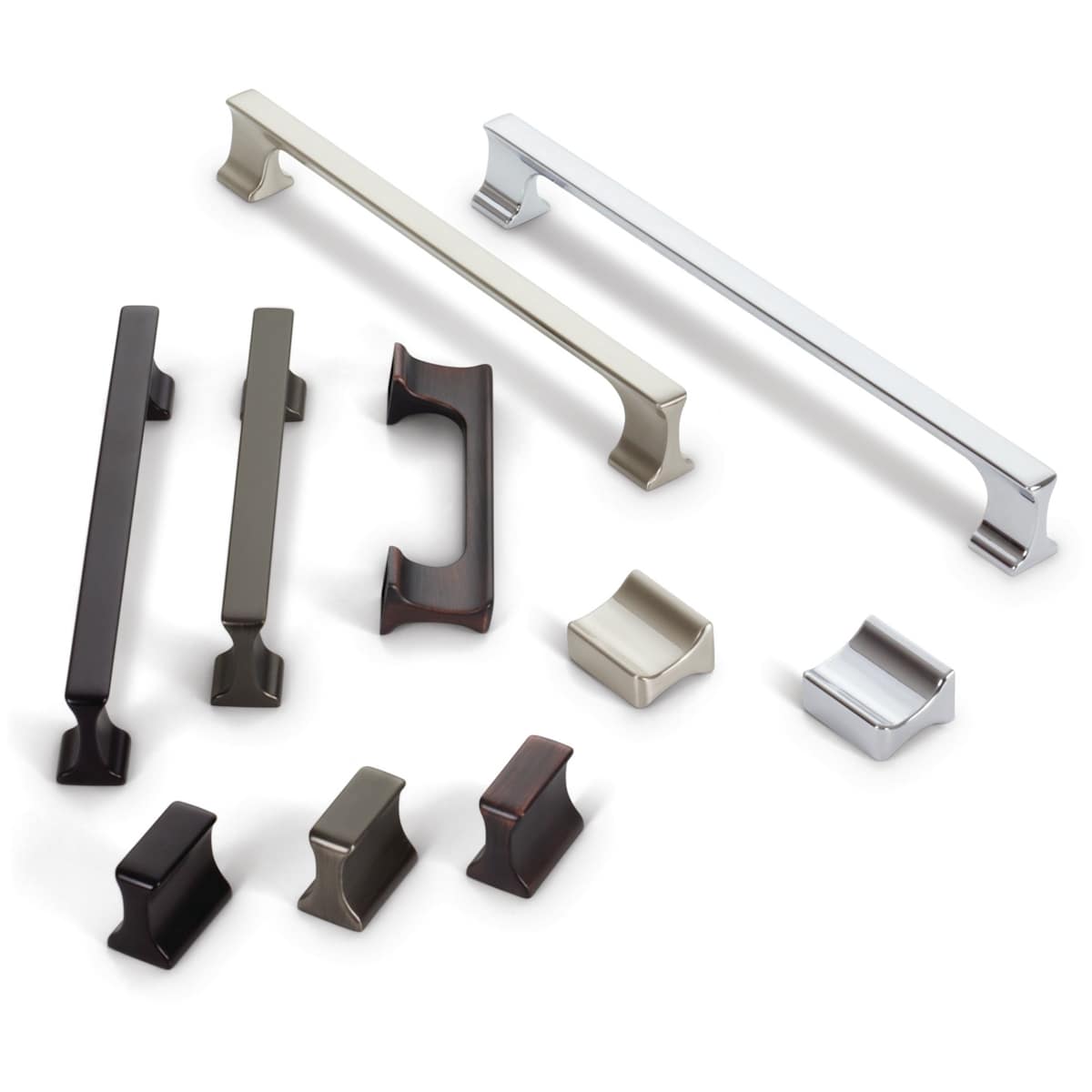Jeffrey Alexander - 752-128BNBDL - Sullivan 5-1/16" Center to Center I Beam Style Square Cabinet Handle / Drawer Pull with Pinched Sides in Brushed Pewter