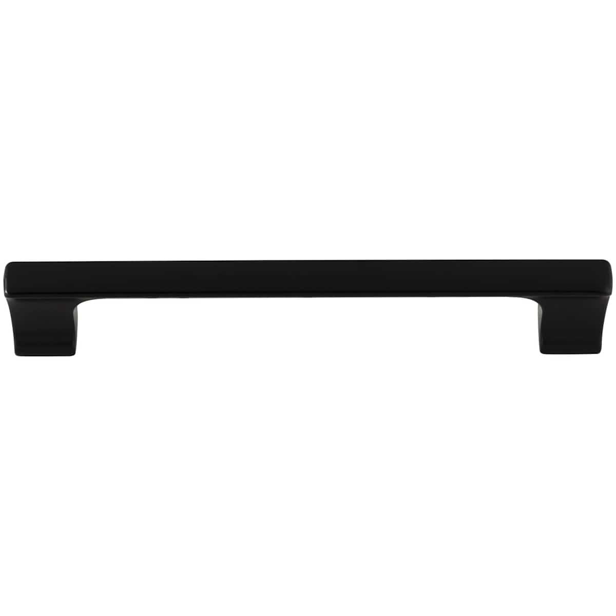Jeffrey Alexander - 752-160MB - Sullivan 6-5/16" Center to Center Fluted Square Cabinet Handle / Drawer Pull in Matte Black