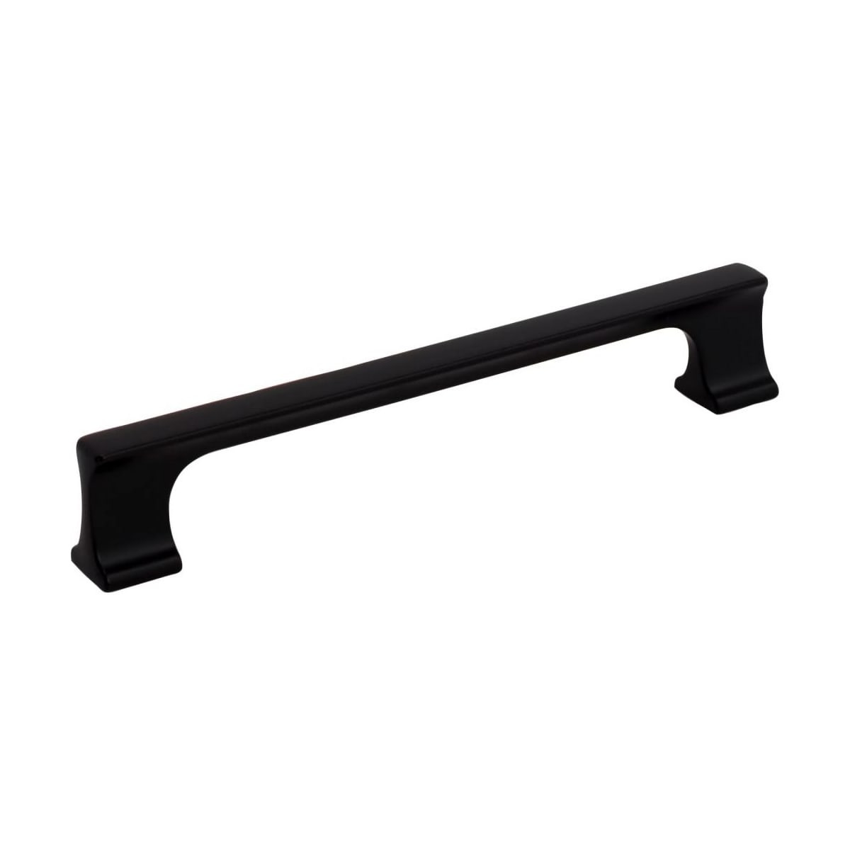 Jeffrey Alexander - 752-160MB - Sullivan 6-5/16" Center to Center Fluted Square Cabinet Handle / Drawer Pull in Matte Black