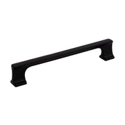 Jeffrey Alexander - 752-160MB - Sullivan 6-5/16" Center to Center Fluted Square Cabinet Handle / Drawer Pull in Matte Black