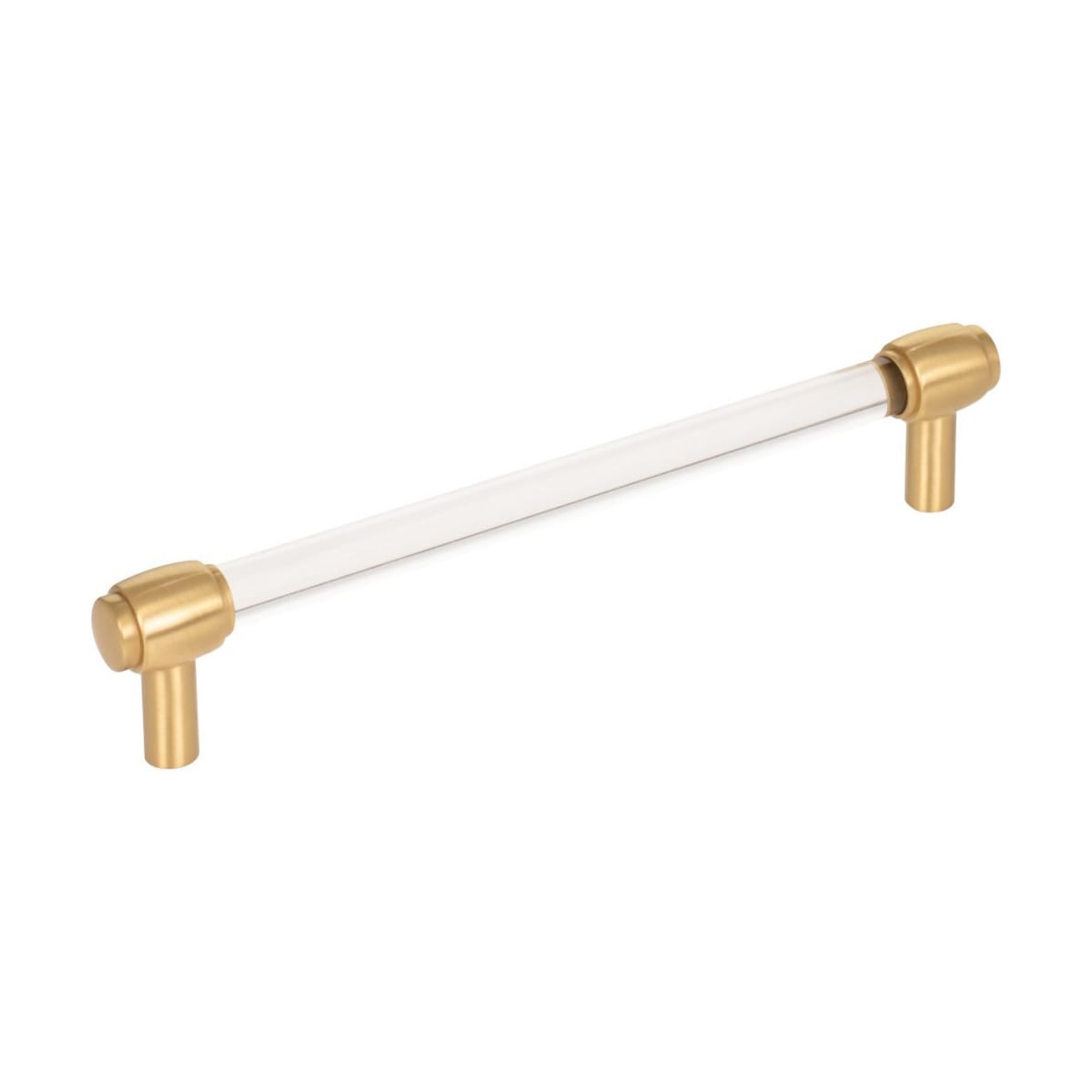 Carmen 6-5/16" (160 mm) Center to Center Glam Clear Acrylic Cabinet Handle / Drawer Pull