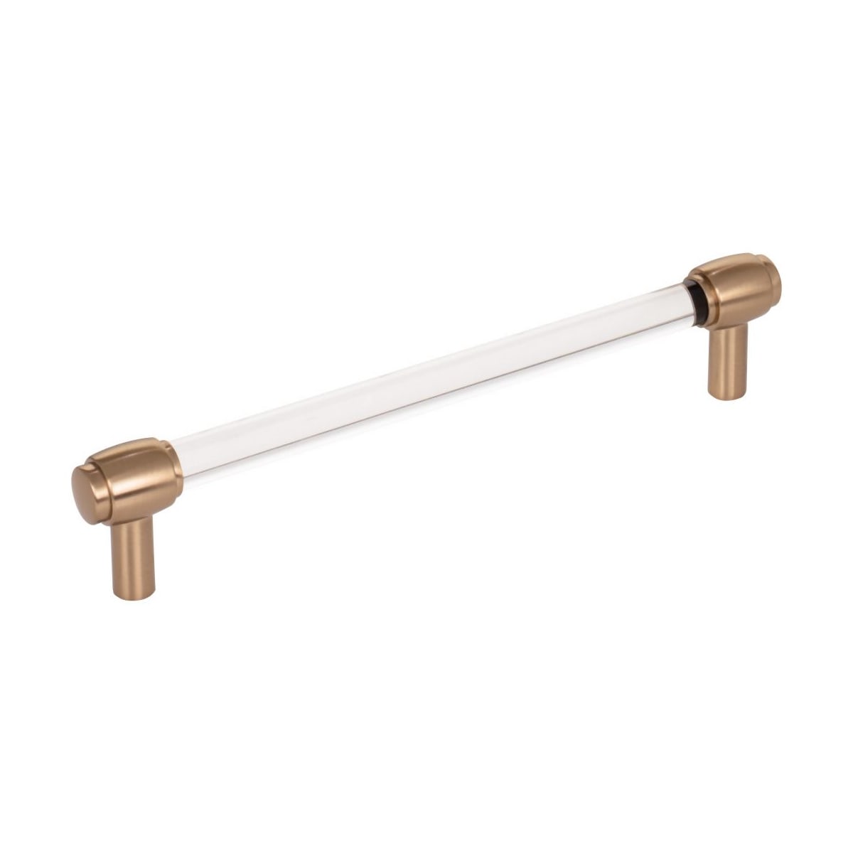 Carmen 6-5/16" (160 mm) Center to Center Glam Clear Acrylic Cabinet Handle / Drawer Pull
