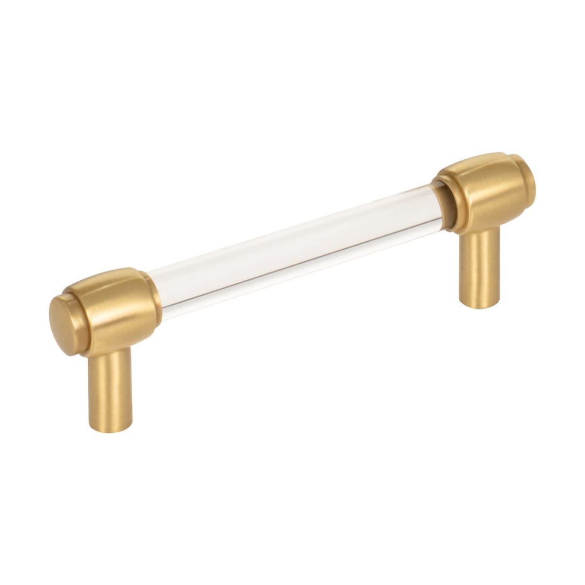 Carmen 3-3/4" (96 mm) Center to Center Glam Clear Acrylic Bar Cabinet Handle / Drawer Pull