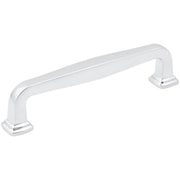 Jeffrey Alexander - 782-128PC - Fontana 5-1/16" (128mm) Center to Center Elegant Squared Cabinet Handle / Drawer Pull in Polished Chrome