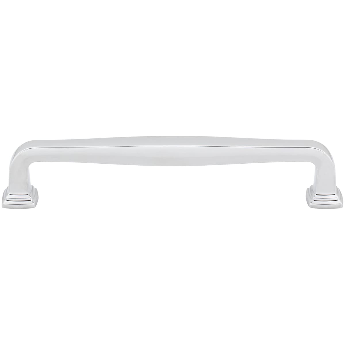 Jeffrey Alexander - 782-160SN - Fontana 6-5/16" (160mm) Center to Center Elegant Squared Cabinet Handle / Drawer Pull in Satin Nickel