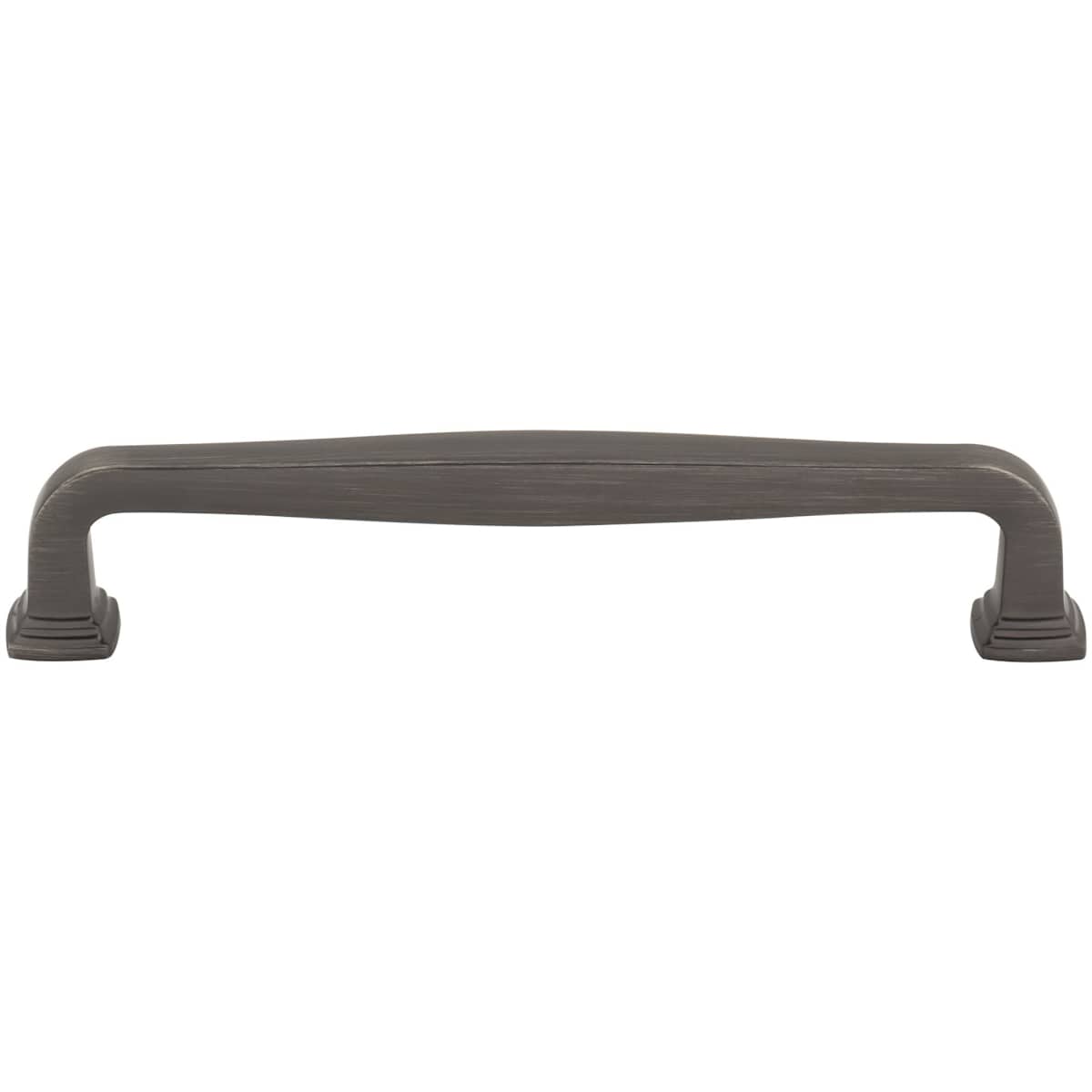 Jeffrey Alexander - 782-160SN - Fontana 6-5/16" (160mm) Center to Center Elegant Squared Cabinet Handle / Drawer Pull in Satin Nickel