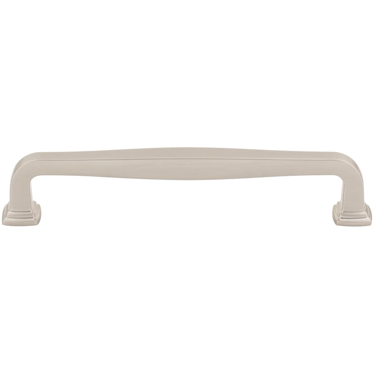 Jeffrey Alexander - 782-160SN - Fontana 6-5/16" (160mm) Center to Center Elegant Squared Cabinet Handle / Drawer Pull in Satin Nickel