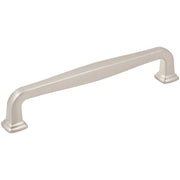 Jeffrey Alexander - 782-160SN - Fontana 6-5/16" (160mm) Center to Center Elegant Squared Cabinet Handle / Drawer Pull in Satin Nickel