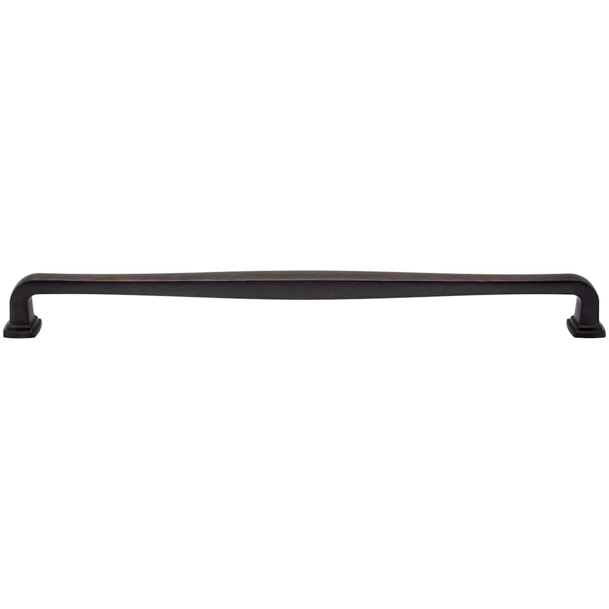 Jeffrey Alexander - 782-18BNBDL - Fontana 18" Center to Center Elegant Curved Square Appliance Handle / Drawer Pull in Brushed Pewter