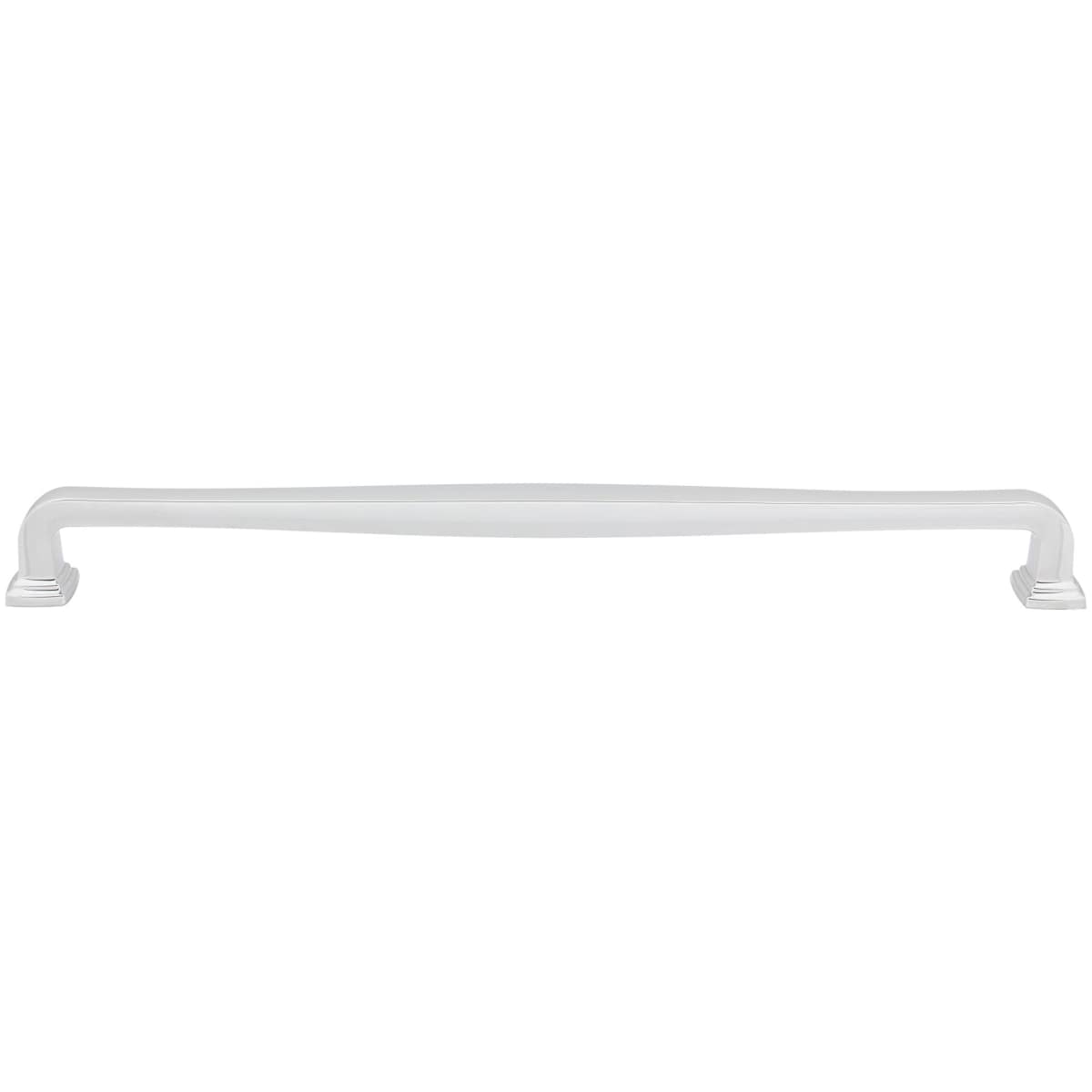 Jeffrey Alexander - 782-18BNBDL - Fontana 18" Center to Center Elegant Curved Square Appliance Handle / Drawer Pull in Brushed Pewter