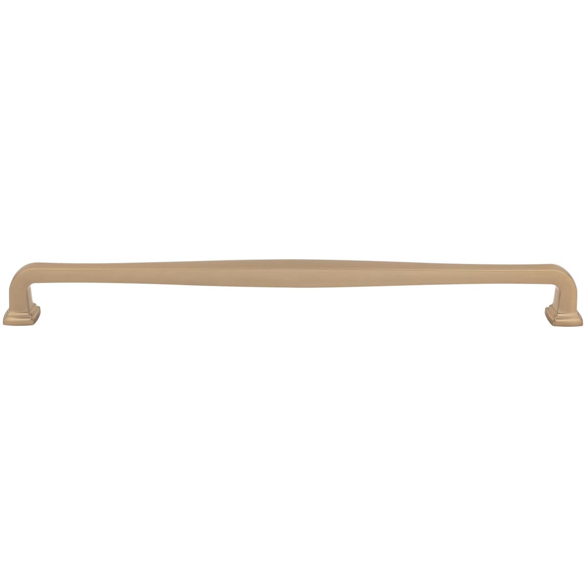 Jeffrey Alexander - 782-18BNBDL - Fontana 18" Center to Center Elegant Curved Square Appliance Handle / Drawer Pull in Brushed Pewter