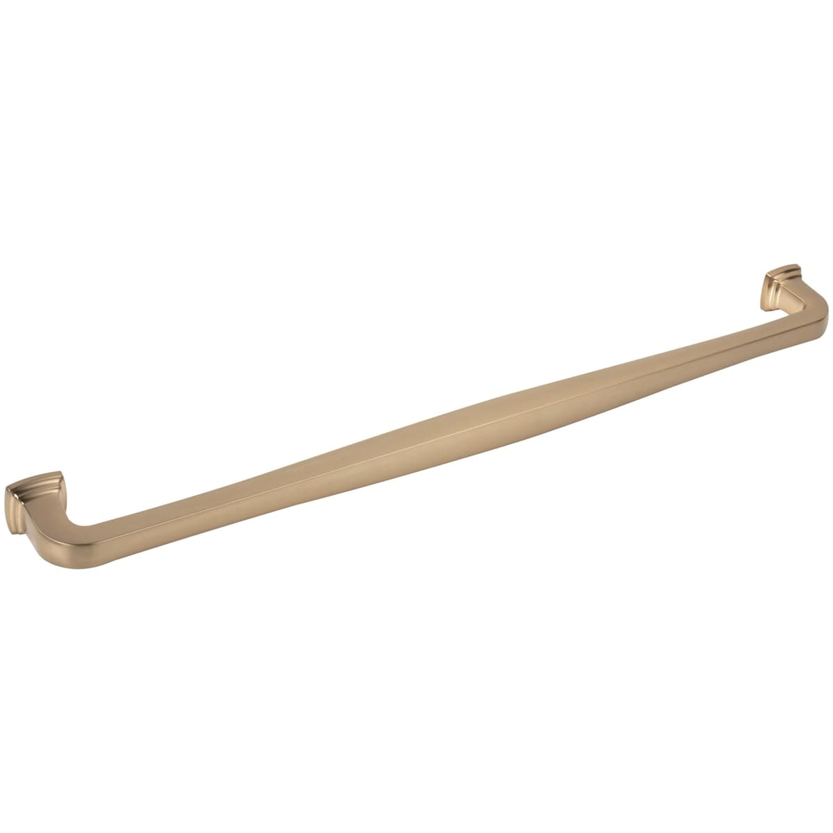 Jeffrey Alexander - 782-18BNBDL - Fontana 18" Center to Center Elegant Curved Square Appliance Handle / Drawer Pull in Brushed Pewter
