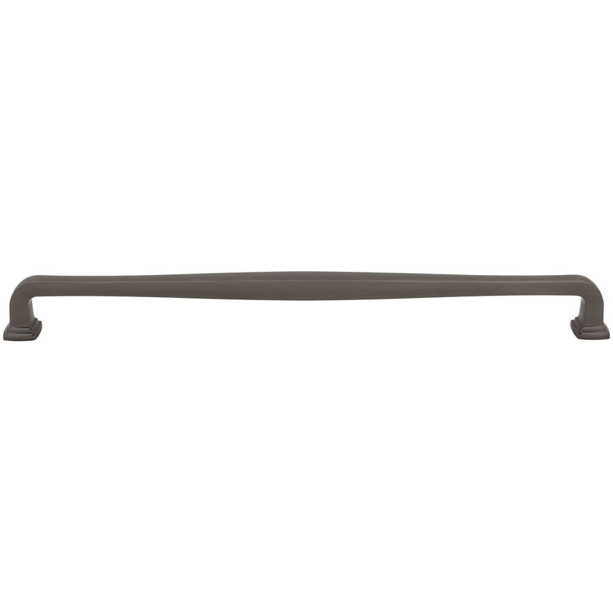 Jeffrey Alexander - 782-18BNBDL - Fontana 18" Center to Center Elegant Curved Square Appliance Handle / Drawer Pull in Brushed Pewter