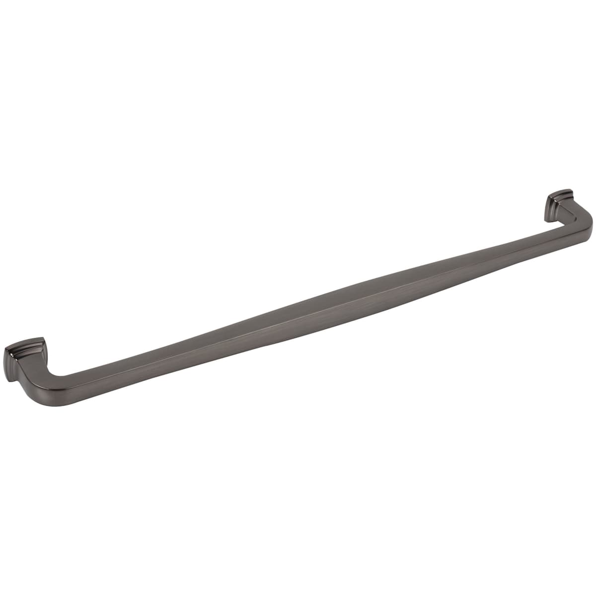 Jeffrey Alexander - 782-18BNBDL - Fontana 18" Center to Center Elegant Curved Square Appliance Handle / Drawer Pull in Brushed Pewter