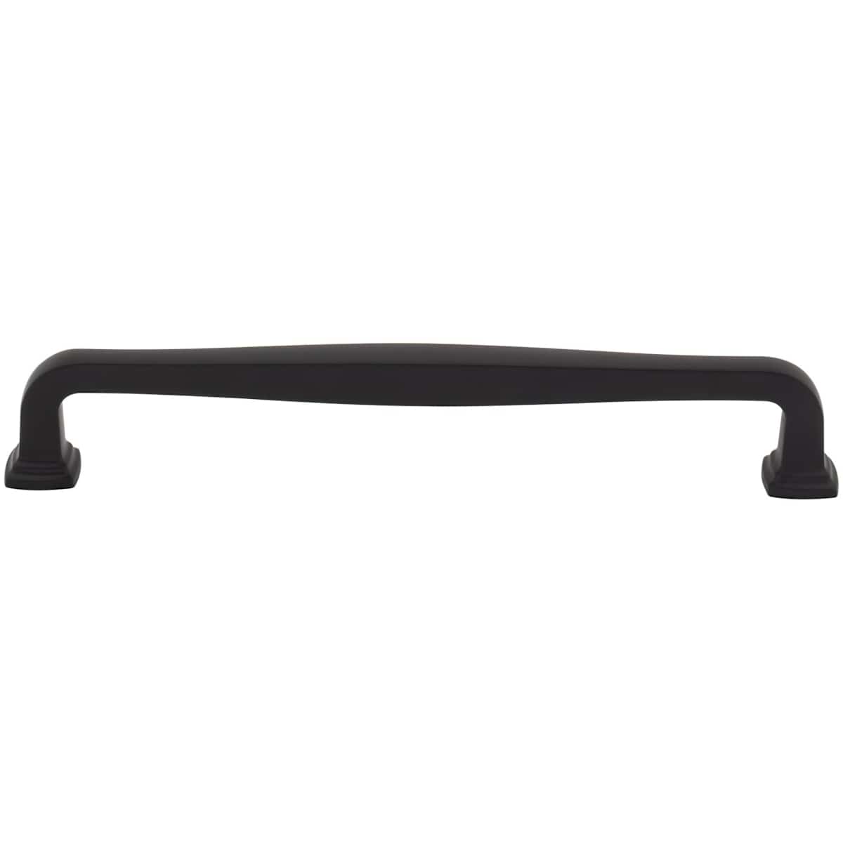 Jeffrey Alexander - 782-192SN - Fontana 7-9/16" (192mm) Center to Center Elegant Curved Square Cabinet Handle / Drawer Pull in Satin Nickel