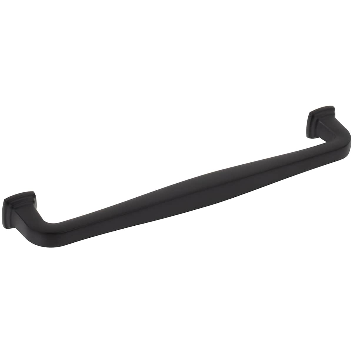 Jeffrey Alexander - 782-192SN - Fontana 7-9/16" (192mm) Center to Center Elegant Curved Square Cabinet Handle / Drawer Pull in Satin Nickel