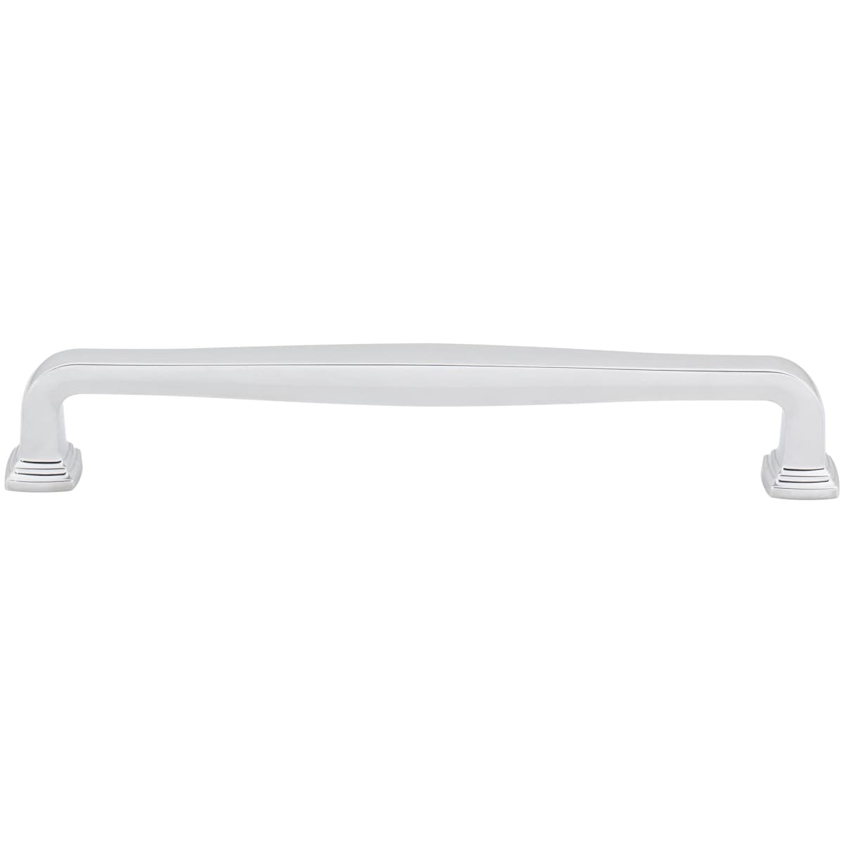 Jeffrey Alexander - 782-192SN - Fontana 7-9/16" (192mm) Center to Center Elegant Curved Square Cabinet Handle / Drawer Pull in Satin Nickel