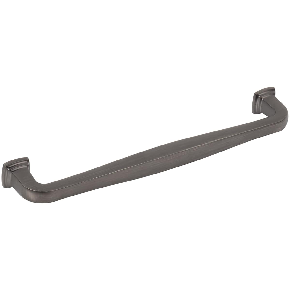 Jeffrey Alexander - 782-192SN - Fontana 7-9/16" (192mm) Center to Center Elegant Curved Square Cabinet Handle / Drawer Pull in Satin Nickel