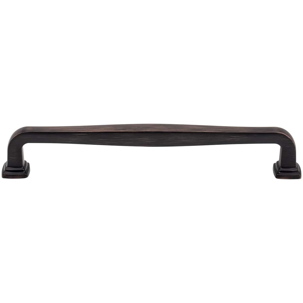 Jeffrey Alexander - 782-192SN - Fontana 7-9/16" (192mm) Center to Center Elegant Curved Square Cabinet Handle / Drawer Pull in Satin Nickel