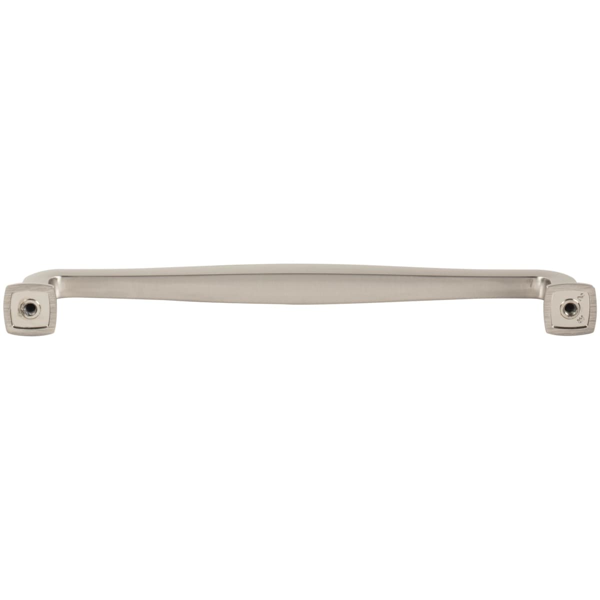 Jeffrey Alexander - 782-192SN - Fontana 7-9/16" (192mm) Center to Center Elegant Curved Square Cabinet Handle / Drawer Pull in Satin Nickel