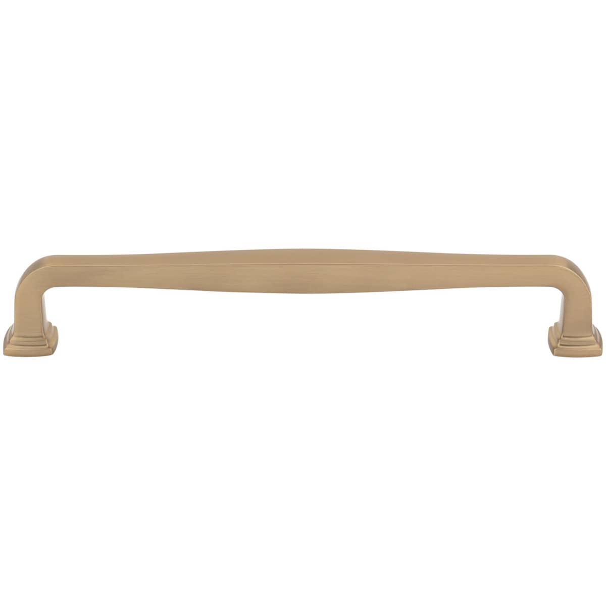Jeffrey Alexander - 782-192SN - Fontana 7-9/16" (192mm) Center to Center Elegant Curved Square Cabinet Handle / Drawer Pull in Satin Nickel