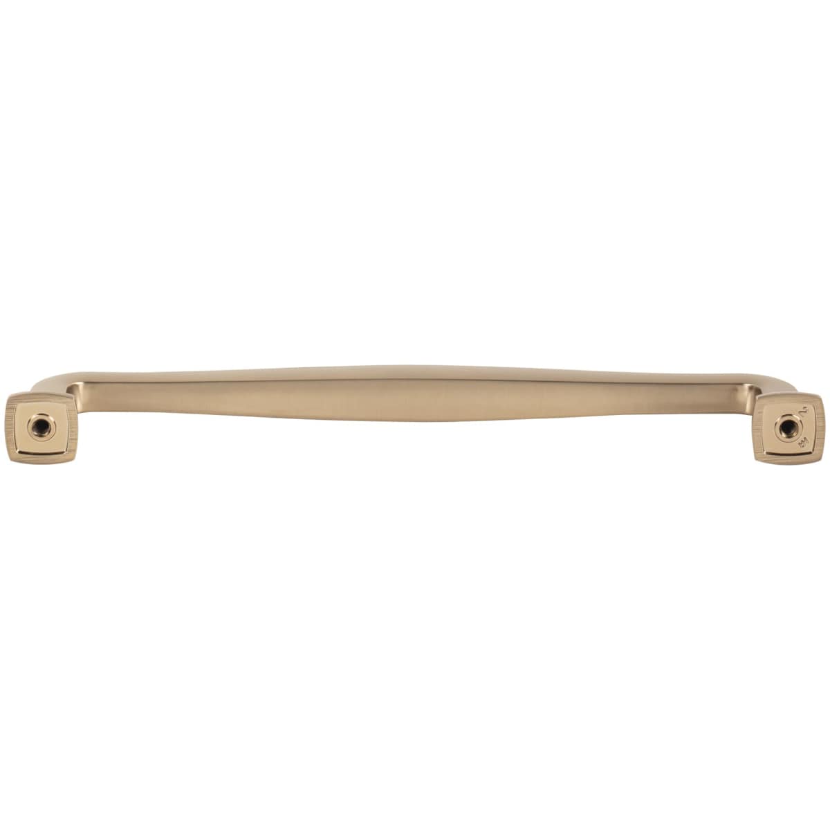 Jeffrey Alexander - 782-192SN - Fontana 7-9/16" (192mm) Center to Center Elegant Curved Square Cabinet Handle / Drawer Pull in Satin Nickel