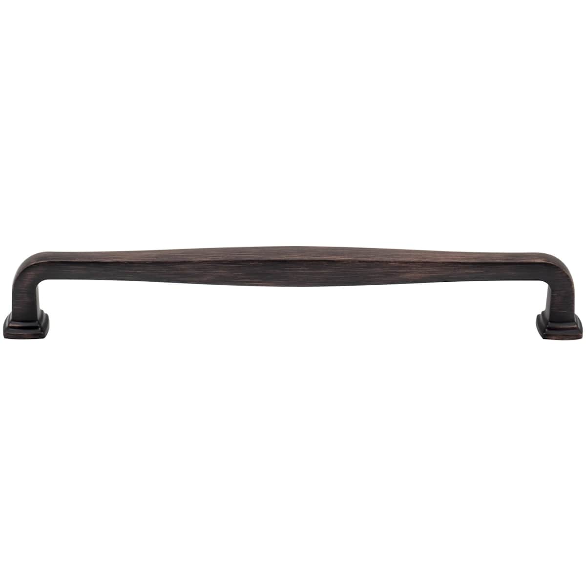 Jeffrey Alexander - 782-224MB - Fontana 8-13/16" (224mm) Center to Center Elegant Curved Square Cabinet Handle / Drawer Pull in Matte Black