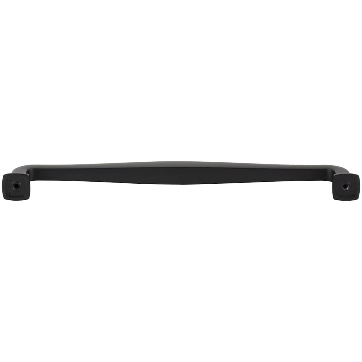 Jeffrey Alexander - 782-224MB - Fontana 8-13/16" (224mm) Center to Center Elegant Curved Square Cabinet Handle / Drawer Pull in Matte Black