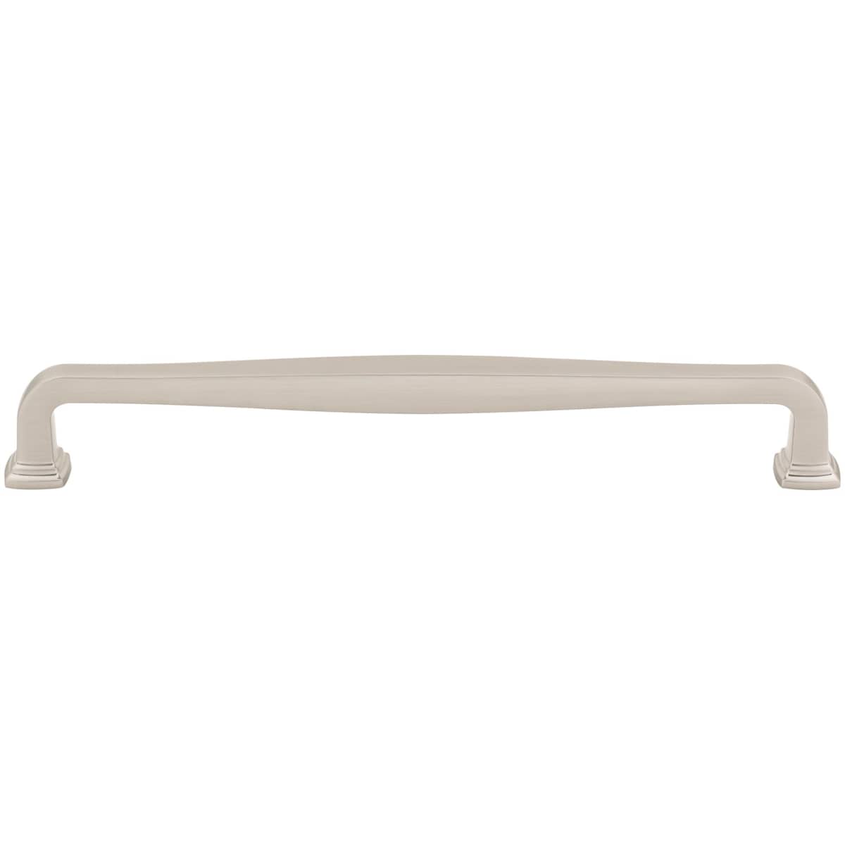 Jeffrey Alexander - 782-224MB - Fontana 8-13/16" (224mm) Center to Center Elegant Curved Square Cabinet Handle / Drawer Pull in Matte Black